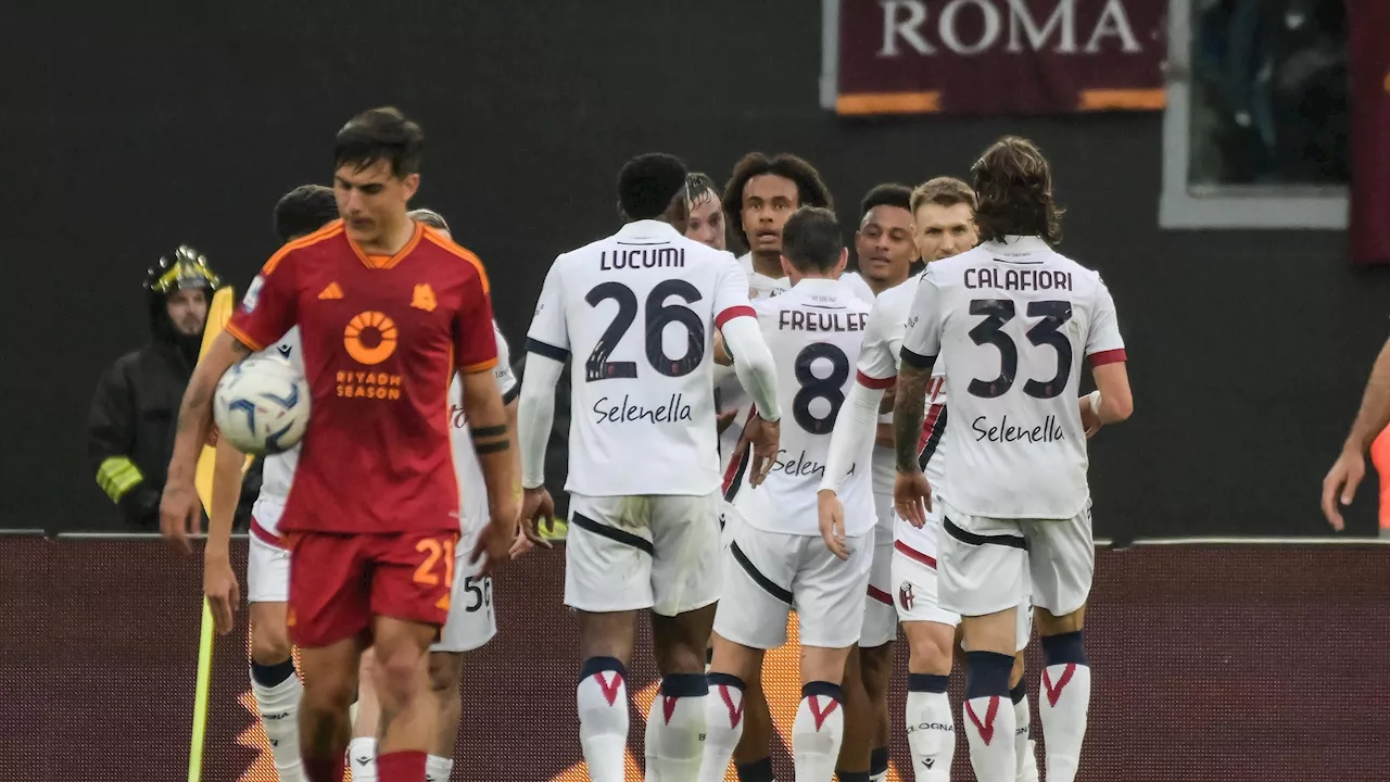  Roma-Bologna 1-3: El Azzouzi-Zirkzee-Saelemaekers, i felsinei confezionano il colpo Champions