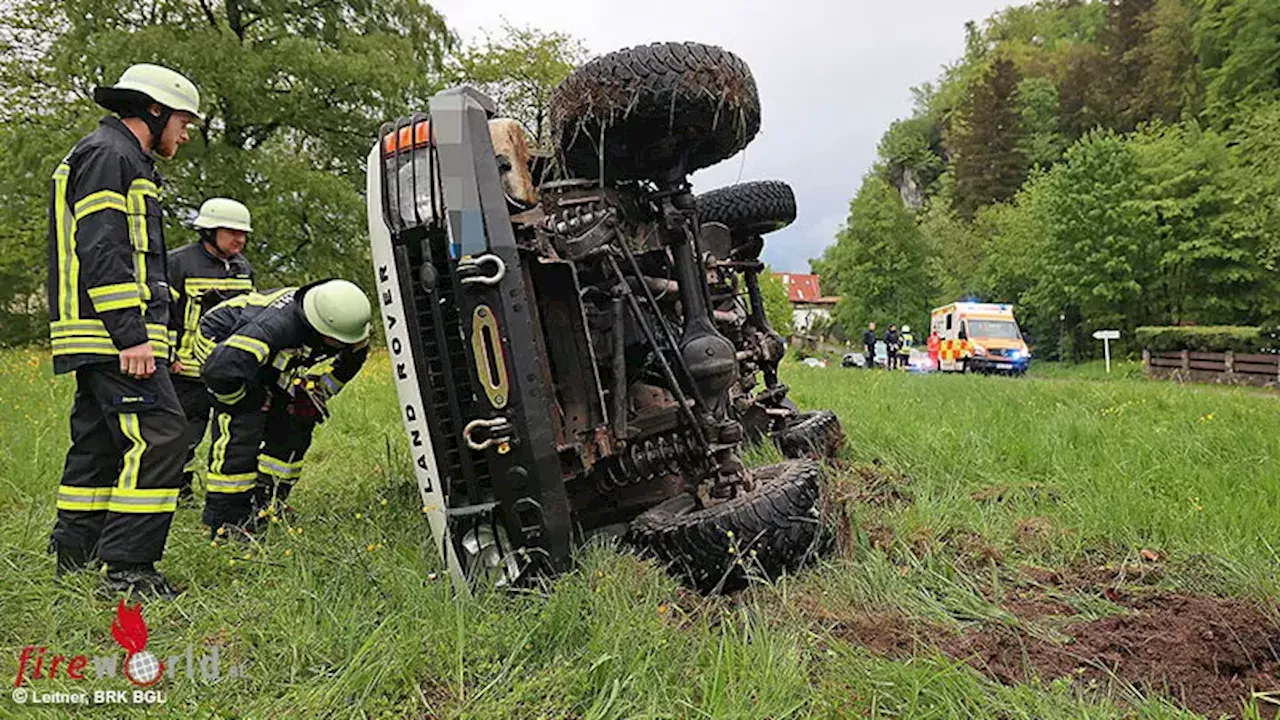 Bayern: 25-Jähriger überschlägt sich bei Bad Reichenhall mit Land Rover