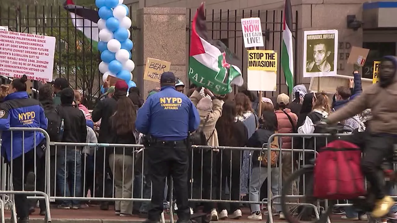 Columbia University protests: Pro-Palestinian demonstrators return with tents