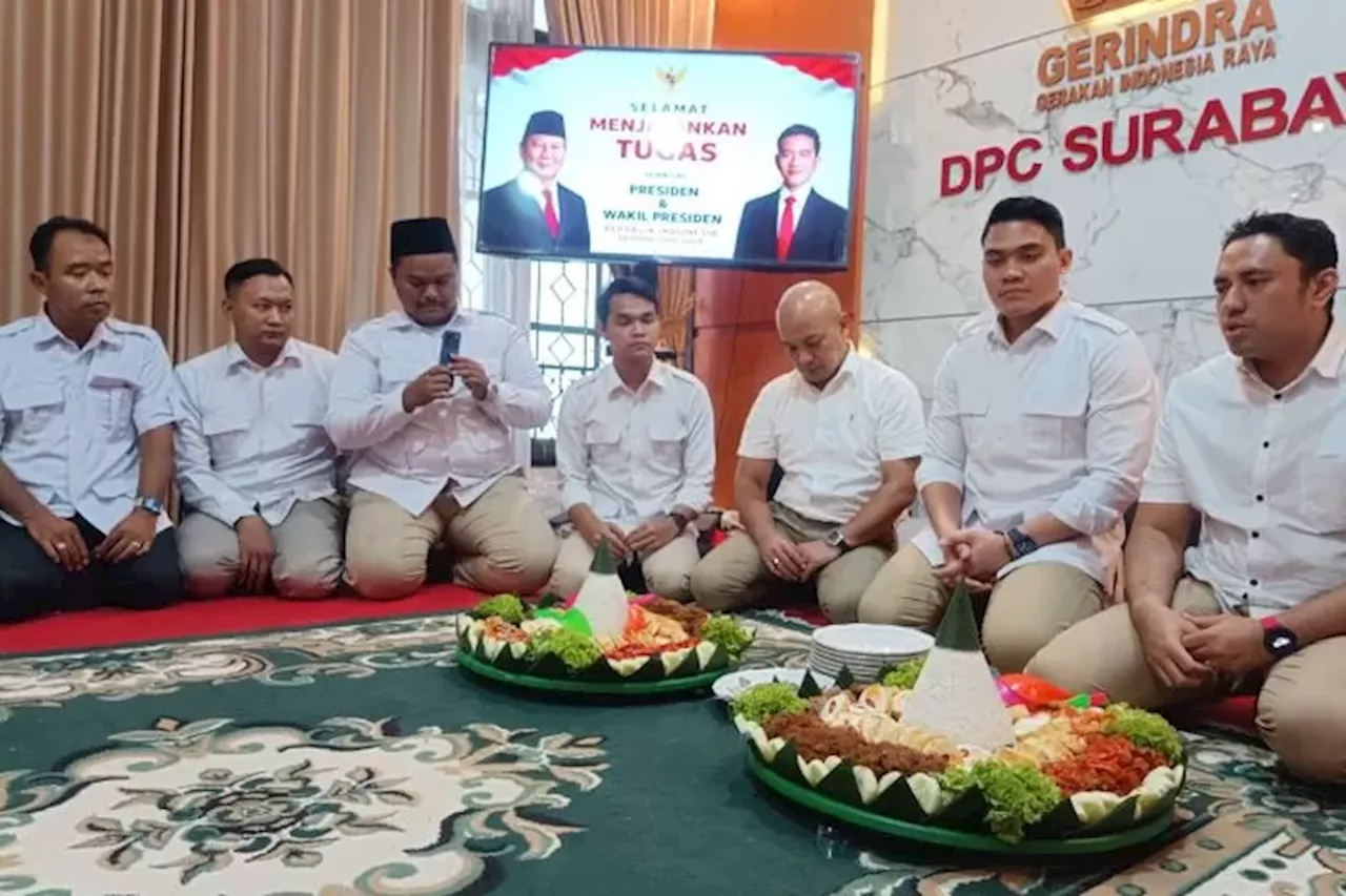 Gelar Nobar Putusan MK, DPC Gerindra Surabaya siap Kaw Kebijakan Prabowo Gibran