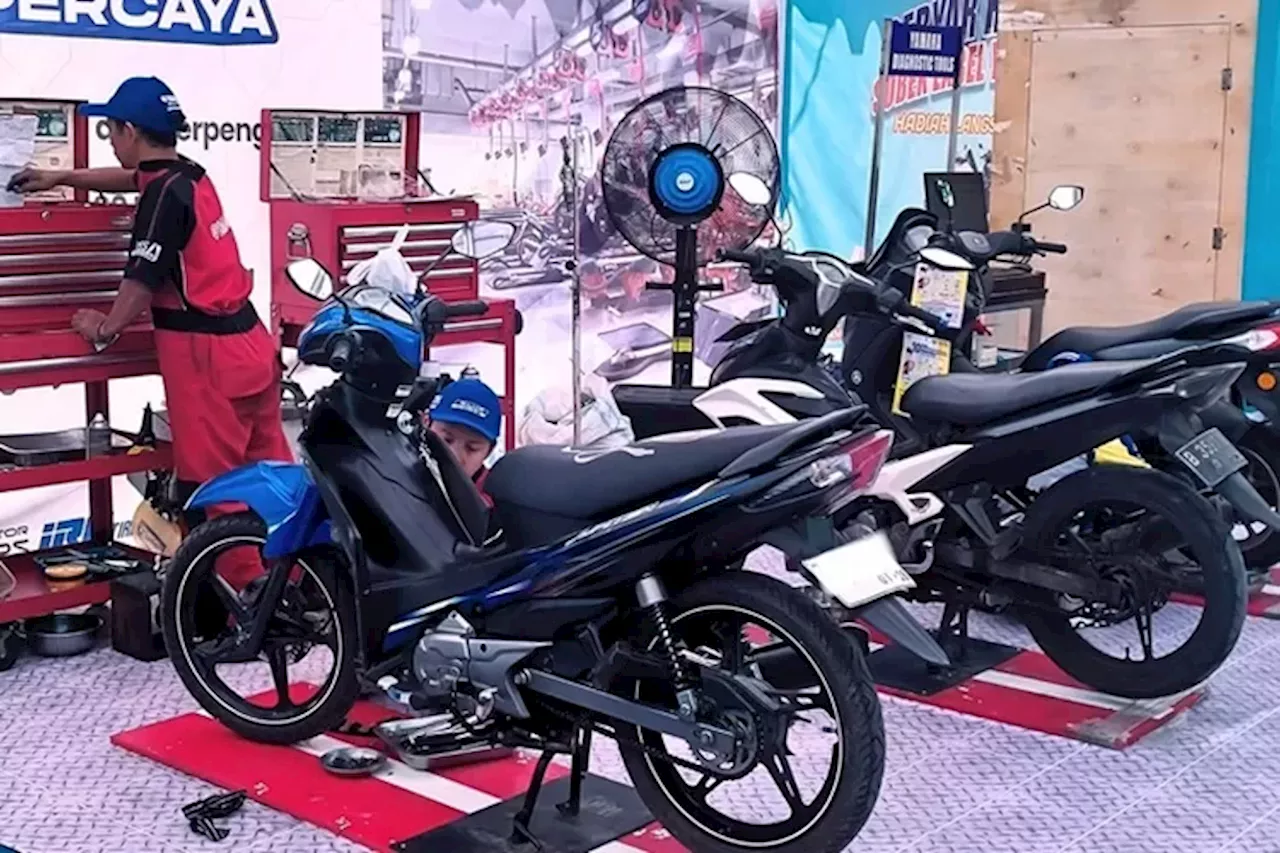 Jumlah Pemudik Motor Masih Tinggi, Yamaha Catat 17 Ribu Pengunjung Kunjungi Bengkel