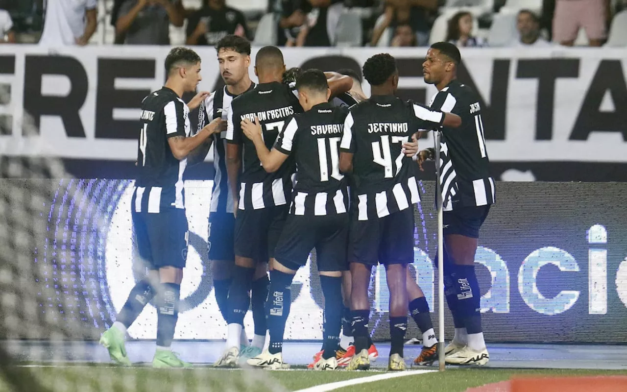 Botafogo volta a marcar cinco gols em uma partida de Brasileirão após dez anos