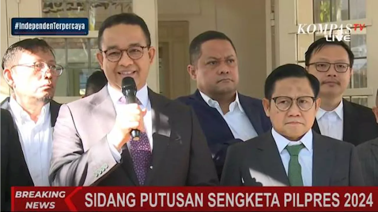 Anies-Muhaimin Minta Doa Masyarakat agar Hakim MK Punya Keberanian Memutus Sengketa Pilpres 2024