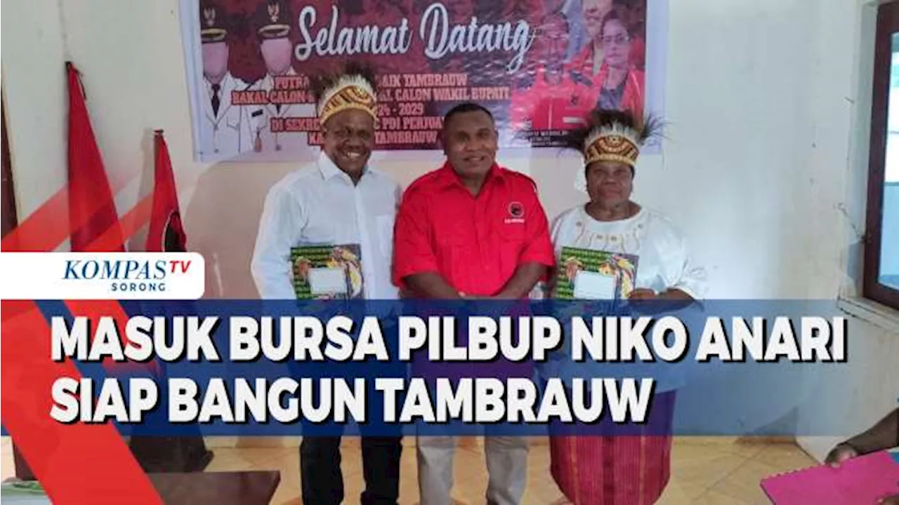 Niko Anari dan Maria Agens Hae Daftar Calon Kepala Daerah Tambrauw di Sejumlah Partai Politik