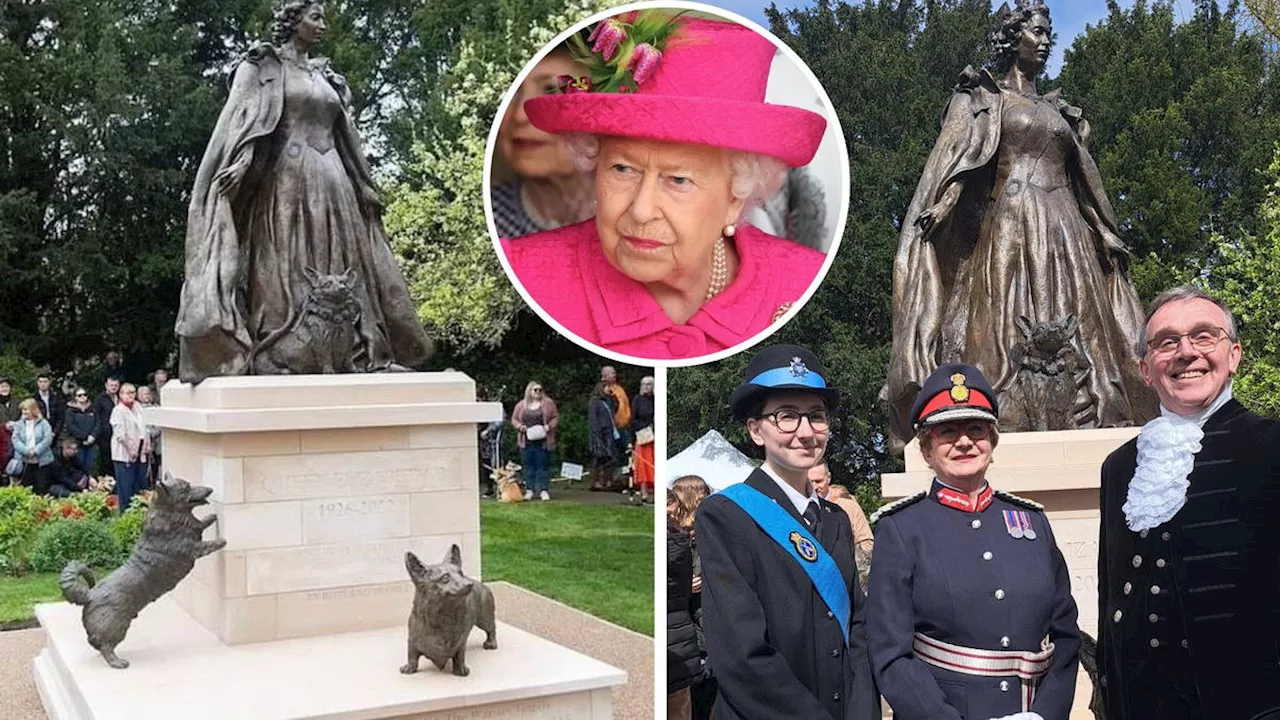 First Memorial To Queen Elizabeth Ii Unveiled On Monarchs 98th