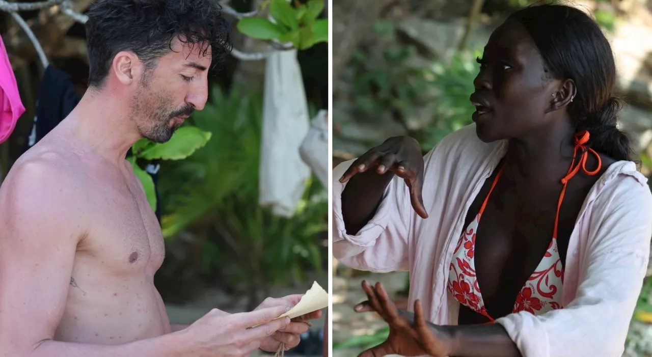 Isola dei Famosi, lite furiosa tra Samuel Peron e Khady Gueye: «Ma non ti vergogni?»