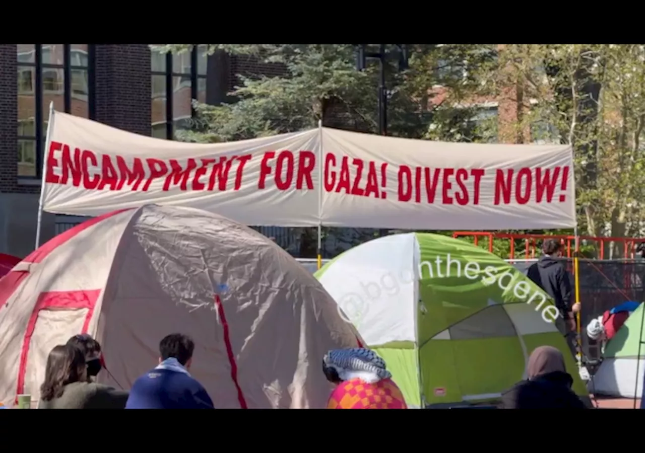 ‘Death to America:’ Anti-Israel Encampments Pop Up at More Universities