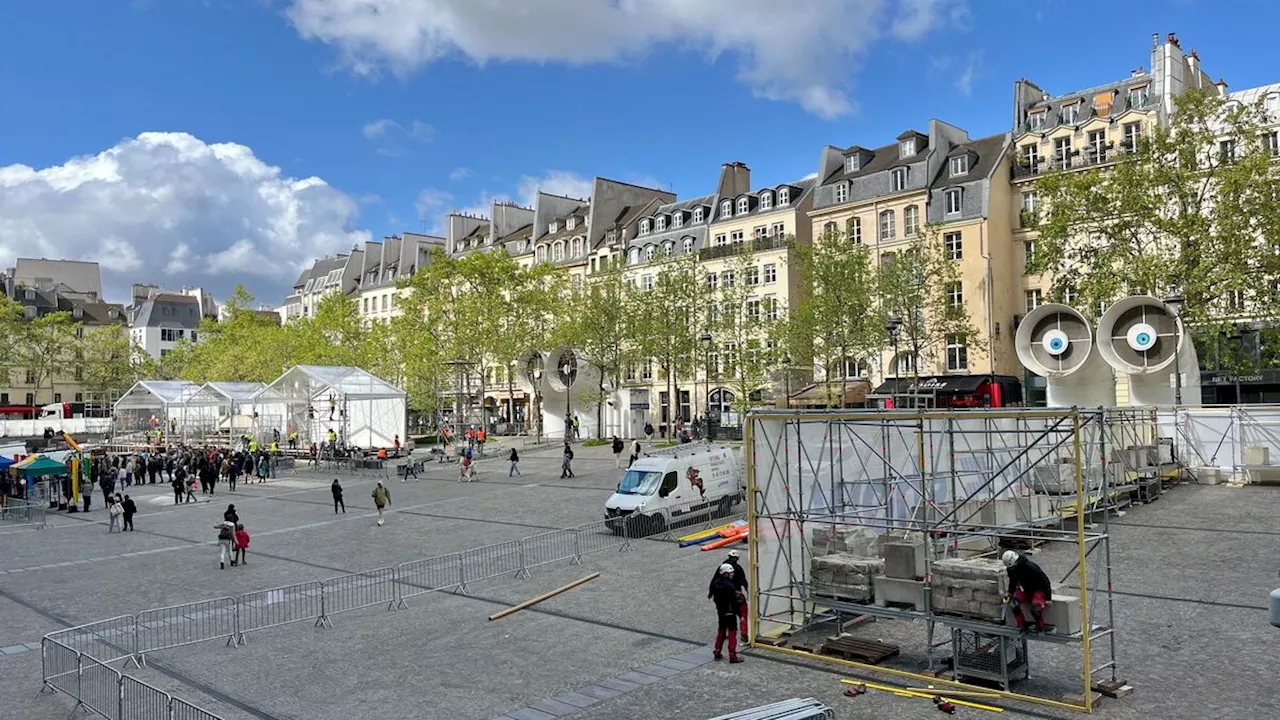 Paris : quelles sont donc ces imposantes installations devant le Centre Pompidou ?