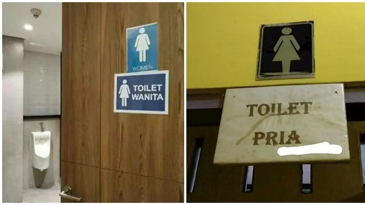 6 Tulisan Toilet Wanita dan Pria Tak Sesuai Ini Bikin Bingung