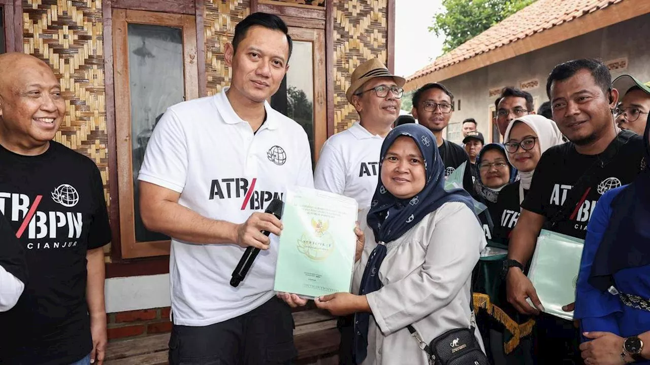 AHY Sebut Nilai Tanah di Cianjur Naik Berkat Reforma Agraria