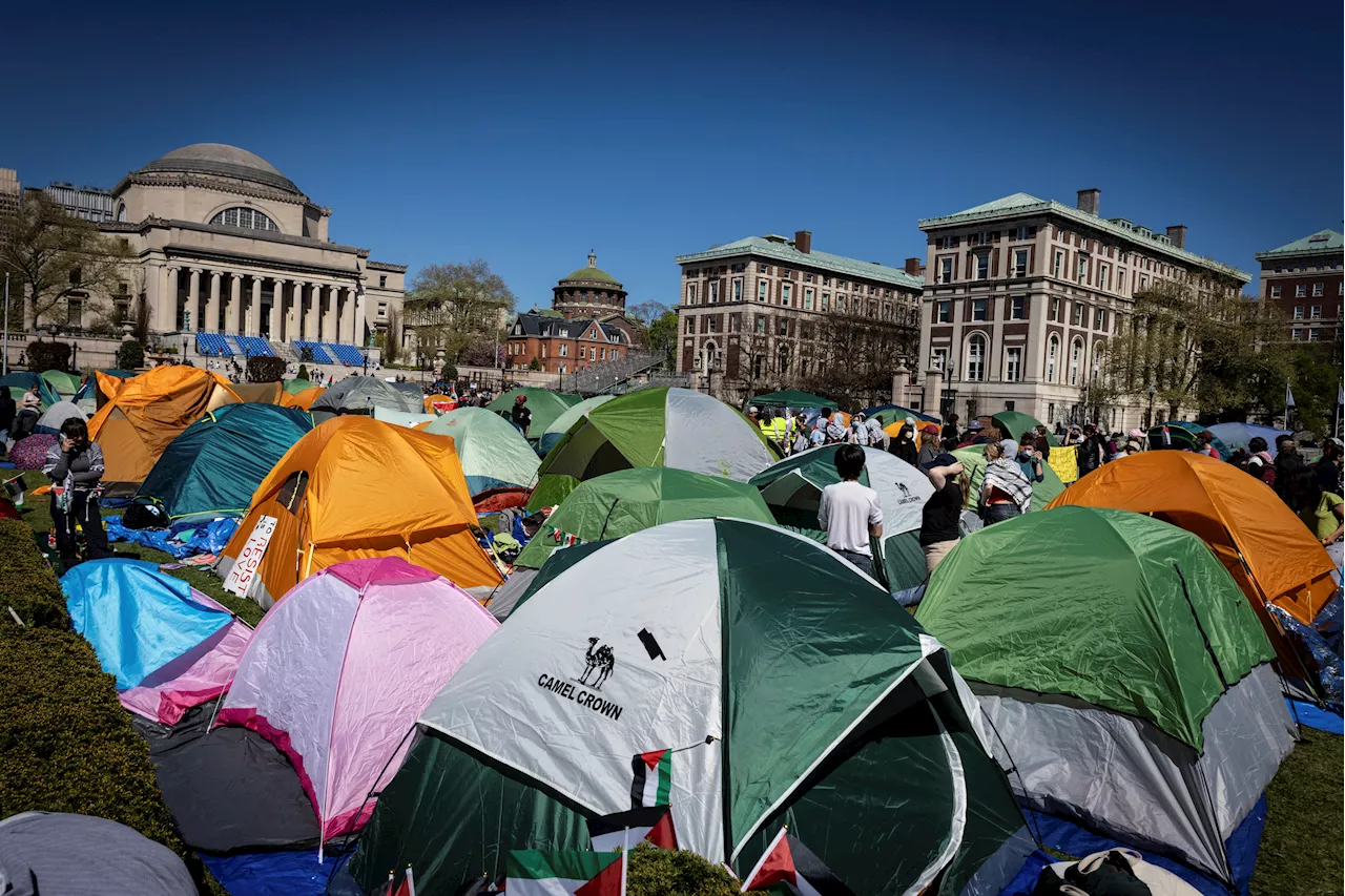 Pro-Palestinian protests sweep US college campuses following mass arrests at Columbia