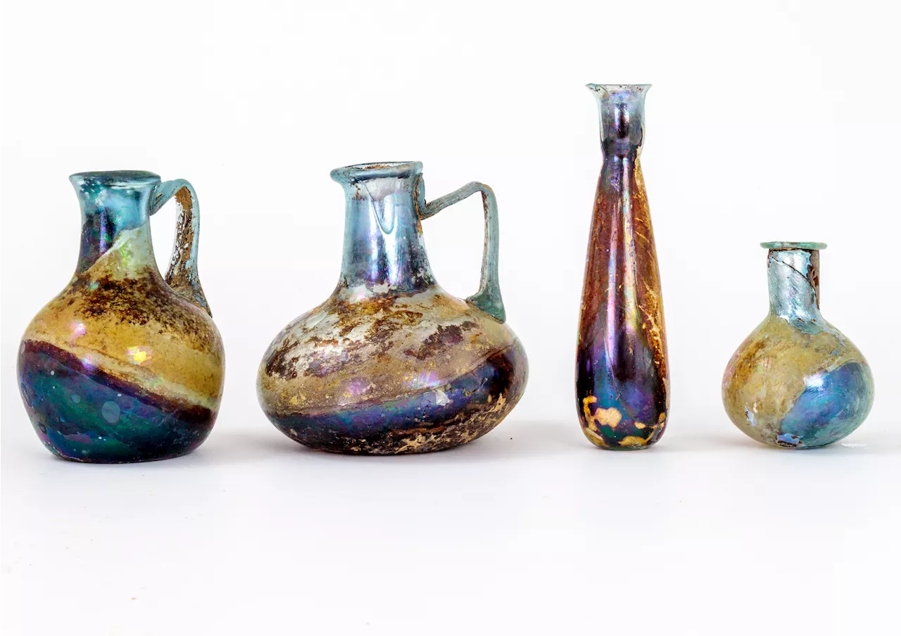 Remarkably Well-Preserved Ancient Glass Vessels Discovered in Roman Burials