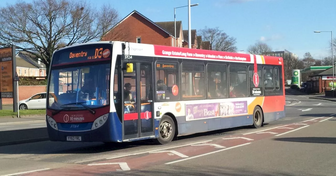 Northants areas getting new and better bus routes and services