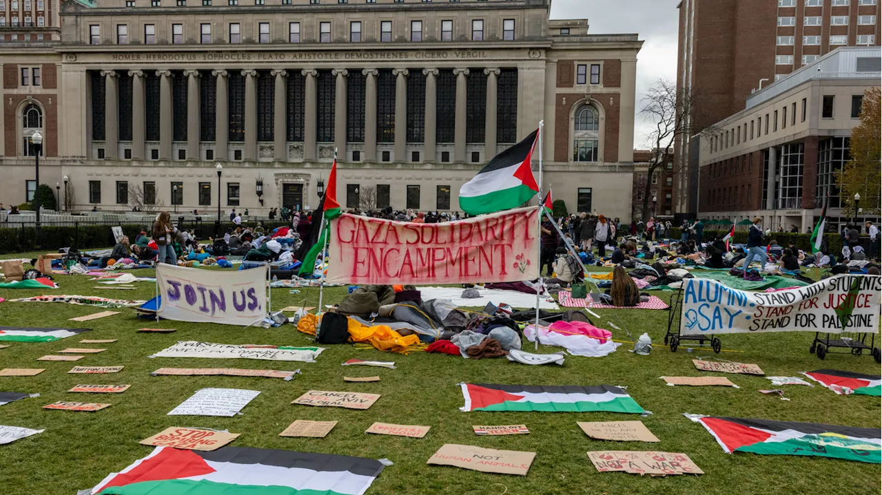 Columbia University shifts classes to remote-only after a wave of protests on campus