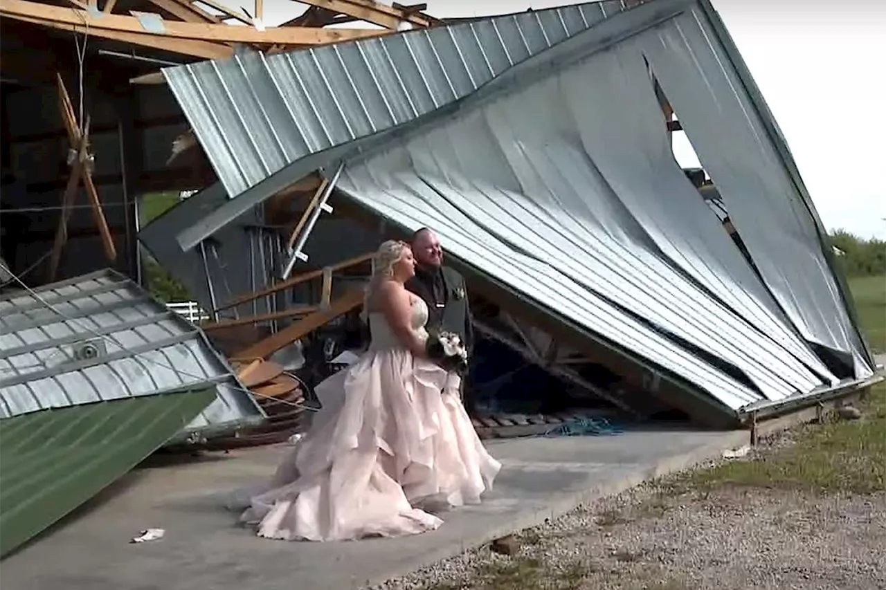 Missouri Couple Marries After Tornado Blows Roof Off Their Venue Just Days Before Wedding