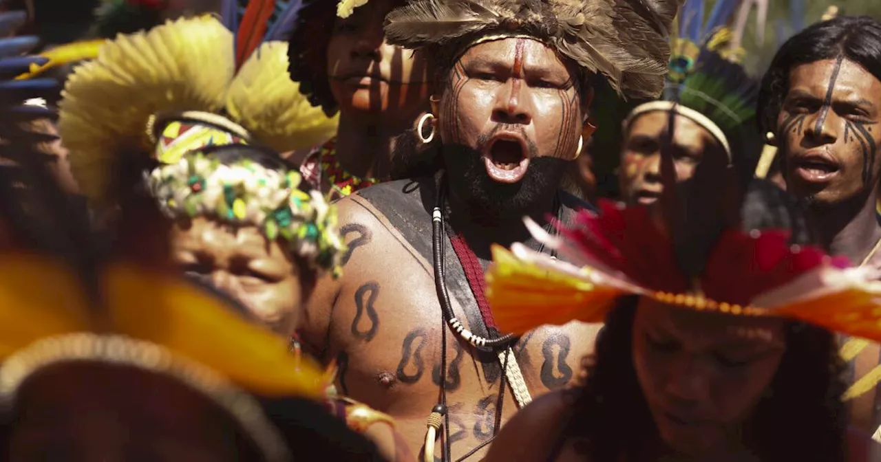 Indigenous groups gathering in Brazil's capital to protest president's land grant decisions