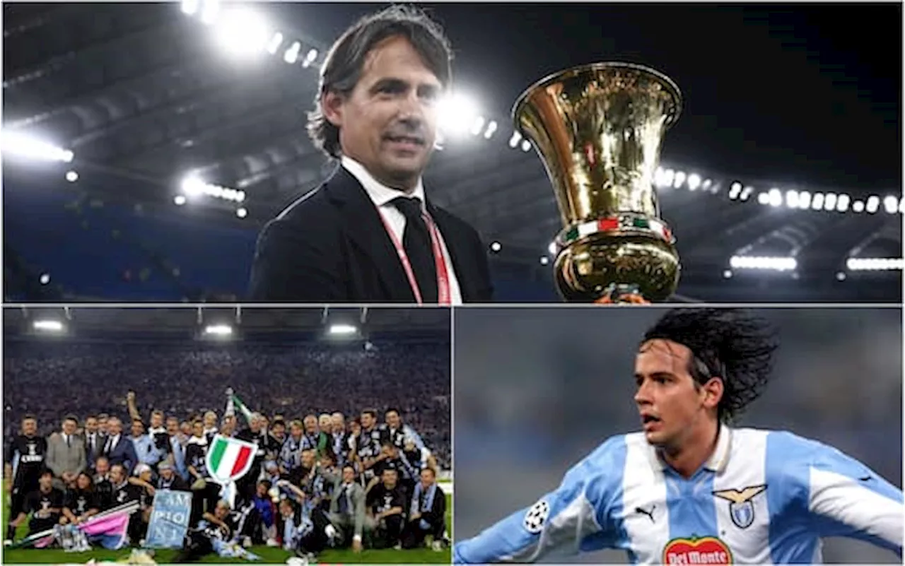 Simone Inzaghi, da attaccante della Lazio allo scudetto da allenatore con l’Inter. FOTO