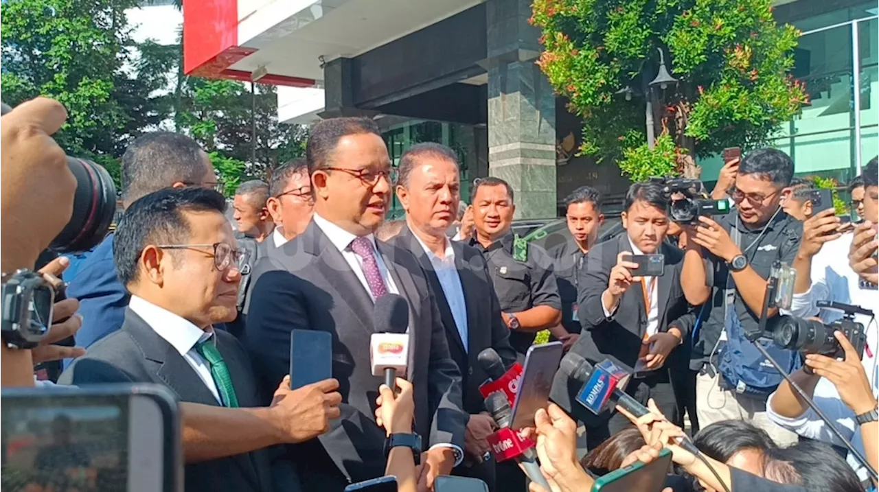 Anies-Muhaimin Tiba Di Gedung MK, Hormati Apapun Putusan Mahkamah Konstitusi