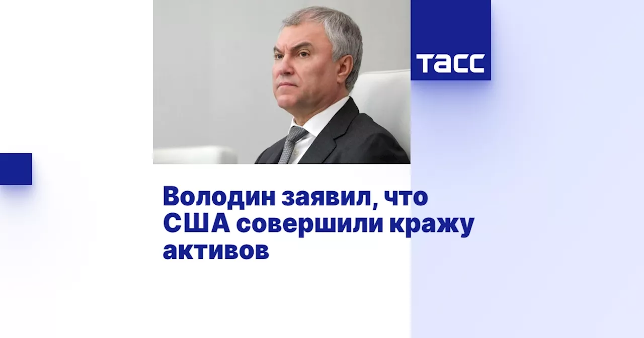 Володин заявил, что США совершили кражу активов