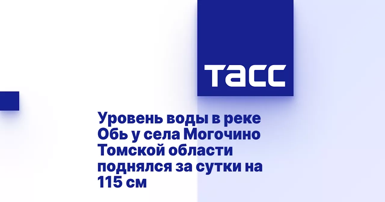 Уровень воды в реке Обь у села Могочино Томской области поднялся за сутки на 115 см