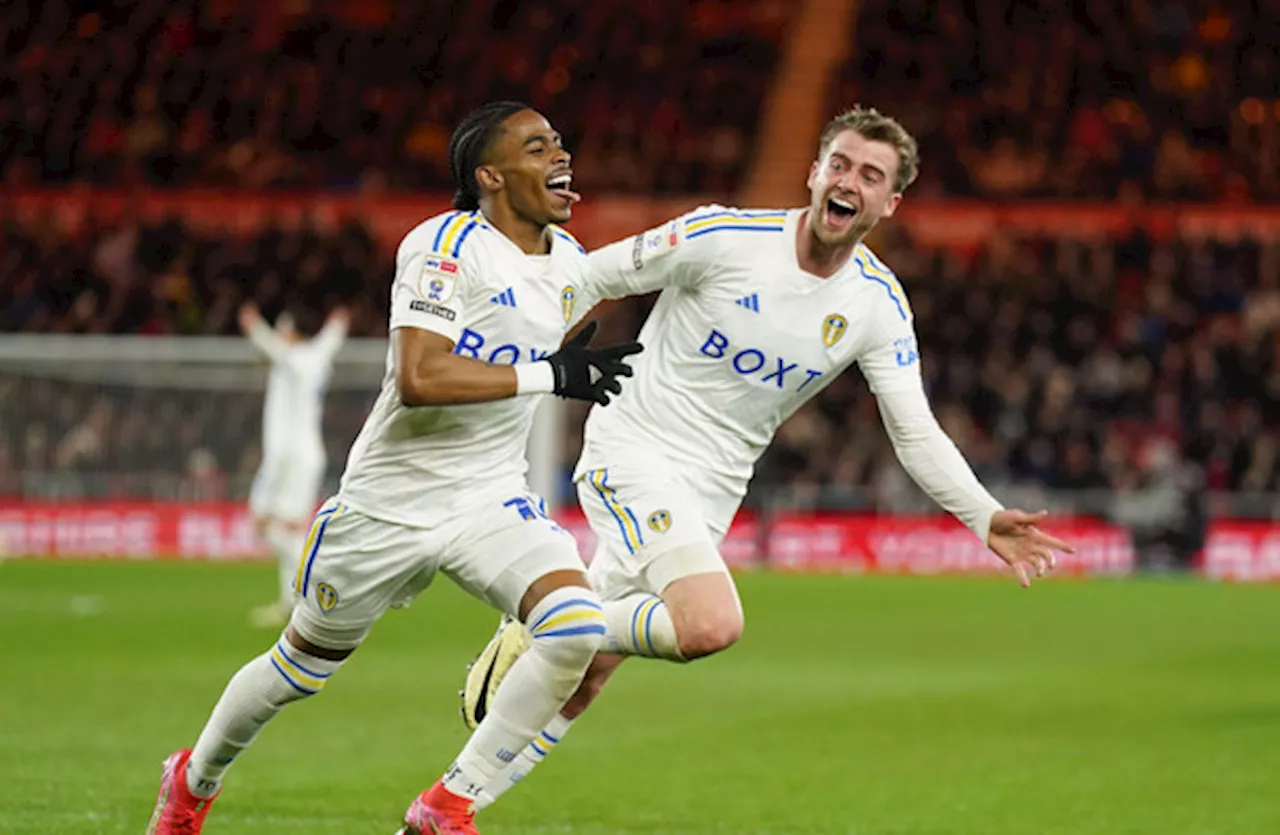 Leeds edge out Middlesbrough in seven-goal thriller and climb to second