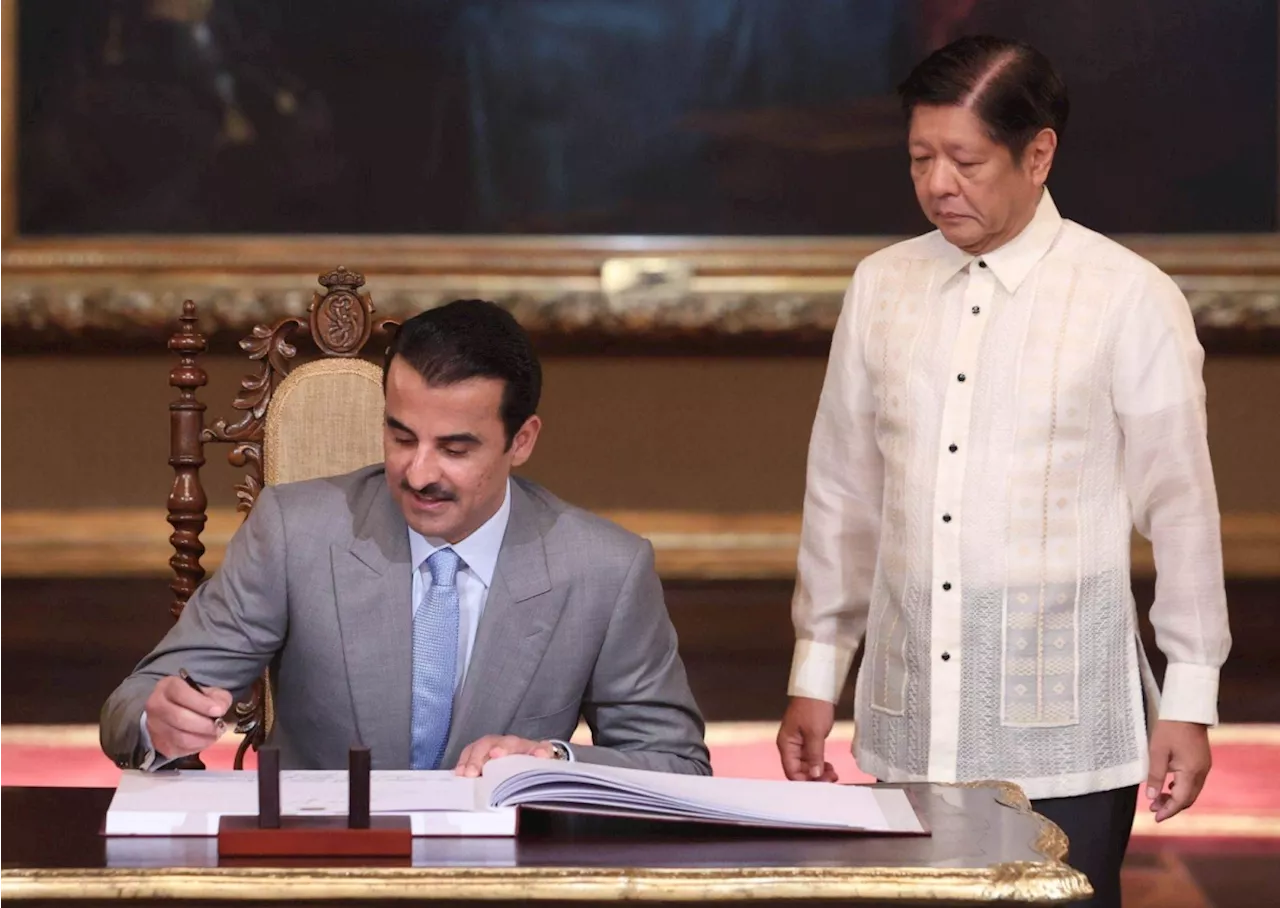 Marcos meets Qatar's Emir in Malacañang