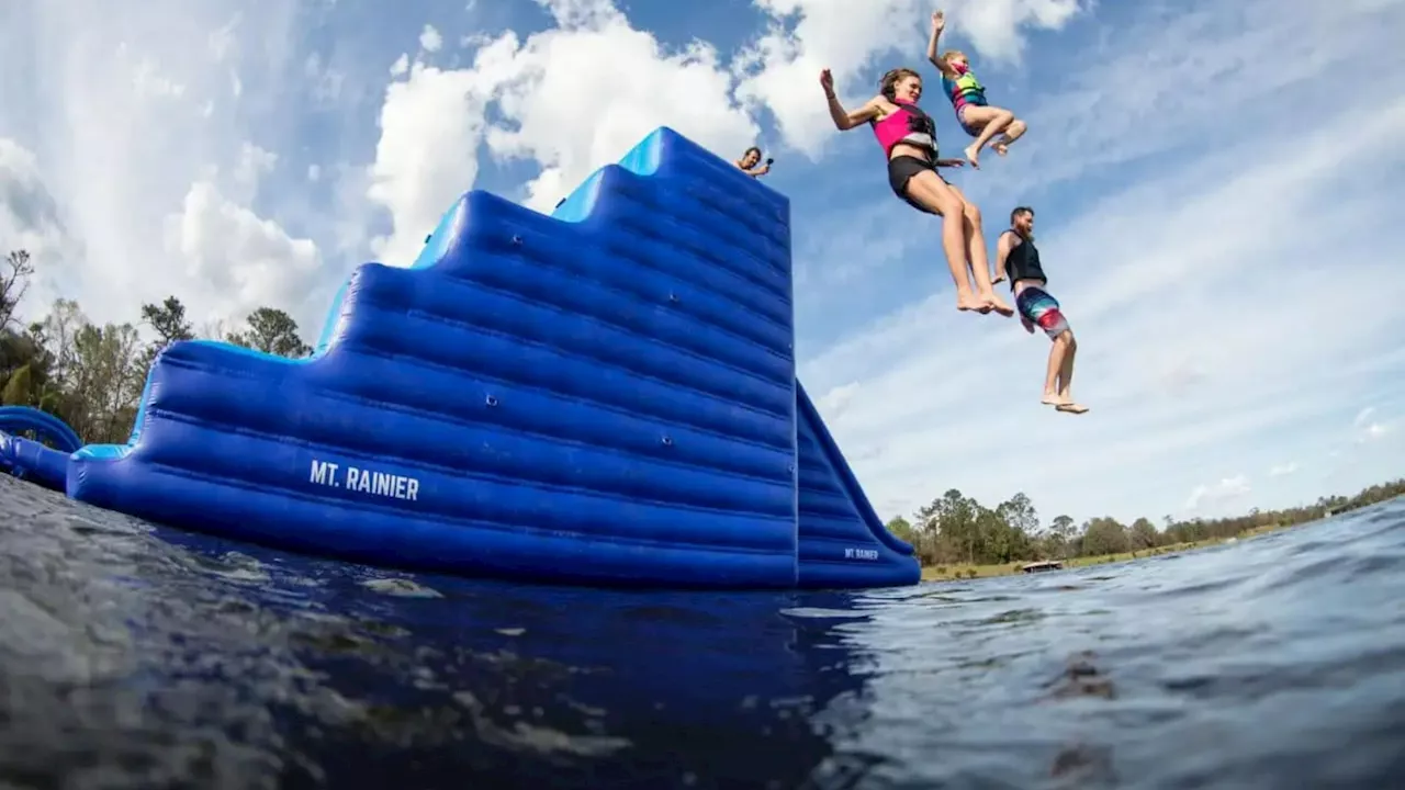 New aqua park to open in UK seaside town next month with slides and floating trampolines...