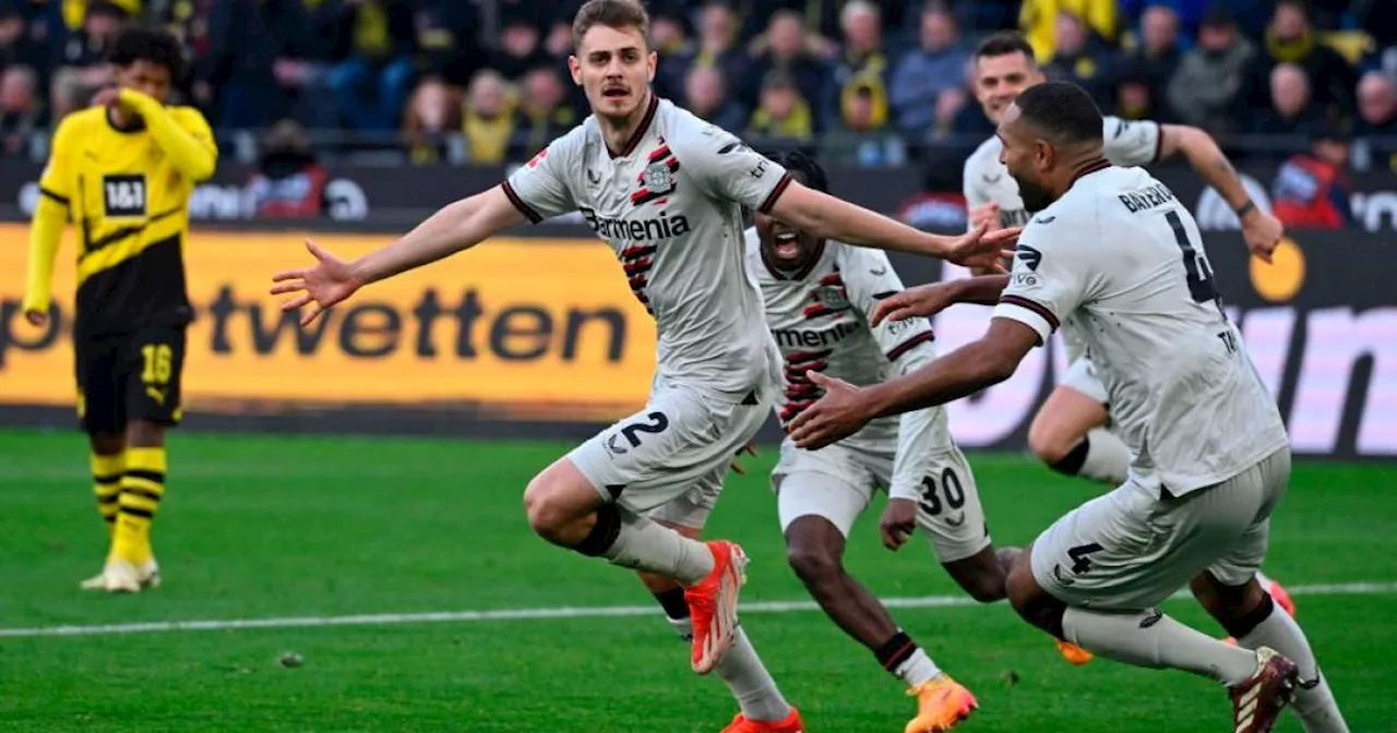 Leverkusen stay unbeaten with last-gasp strike at Dortmund