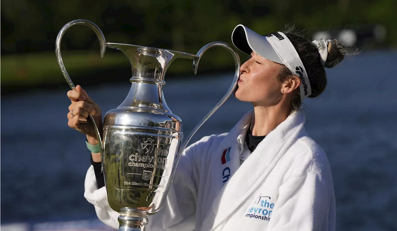 Nelly Korda ties LPGA Tour record with fifth straight victory, wins Chevron title for second major