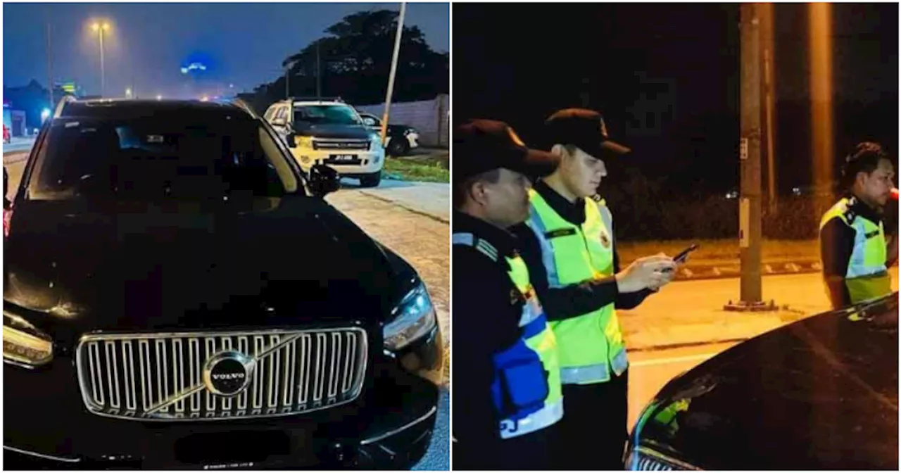 Another Luxury Car Driver Kantoi Not Having Valid Road Tax, Tells JPJ He 'Forgot' to Renew