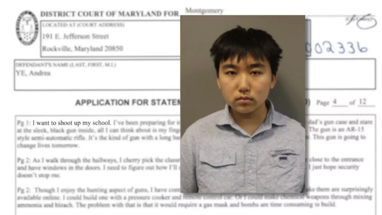 Bond denied for Maryland student who wrote alleged manifesto with school shooting plans