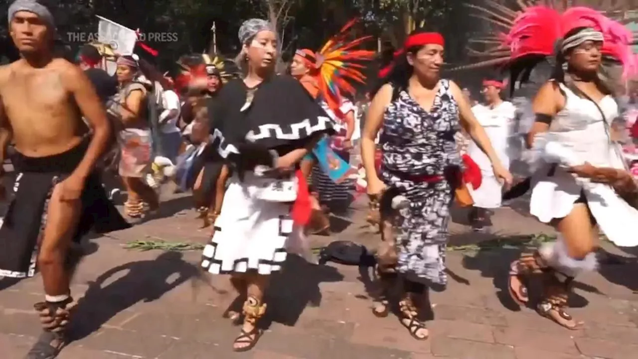 Earth Day is celebrated in Mexico City with offerings to Mother Earth