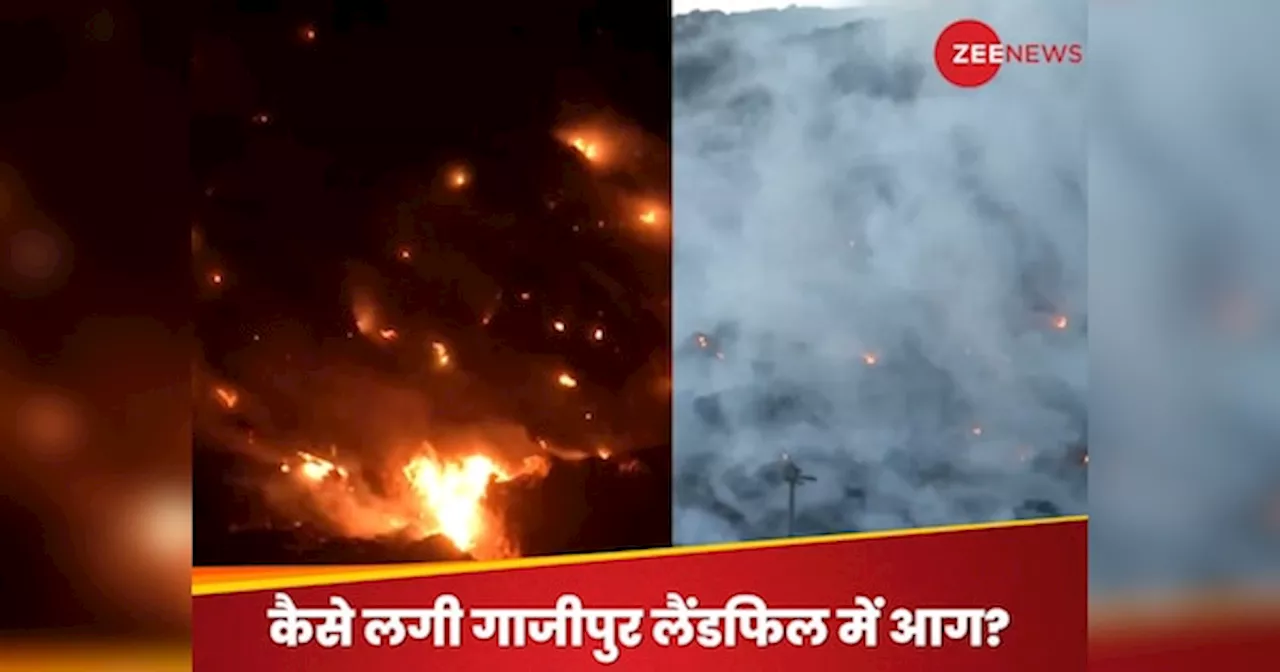 Ghazipur Landfill Fire: अब भी धधक रही आग, लगातार निकल रहा जानलेवा धुआं; देखें डरावनी तस्वीरें