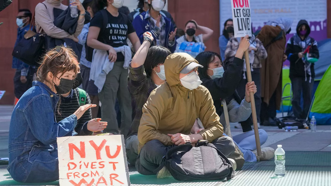 Pro-Palestinian protests sweep US college campuses following mass arrests at Columbia University