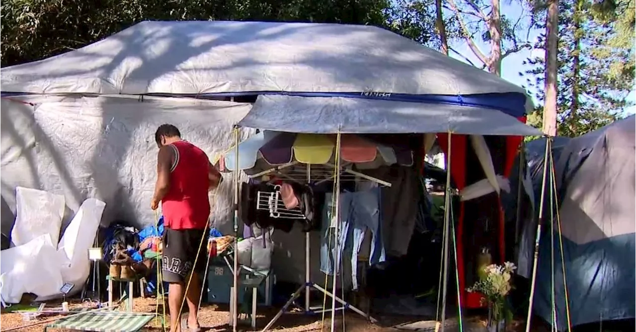 Tent cities sprawl across Brisbane as thousands sit on social housing waitlist