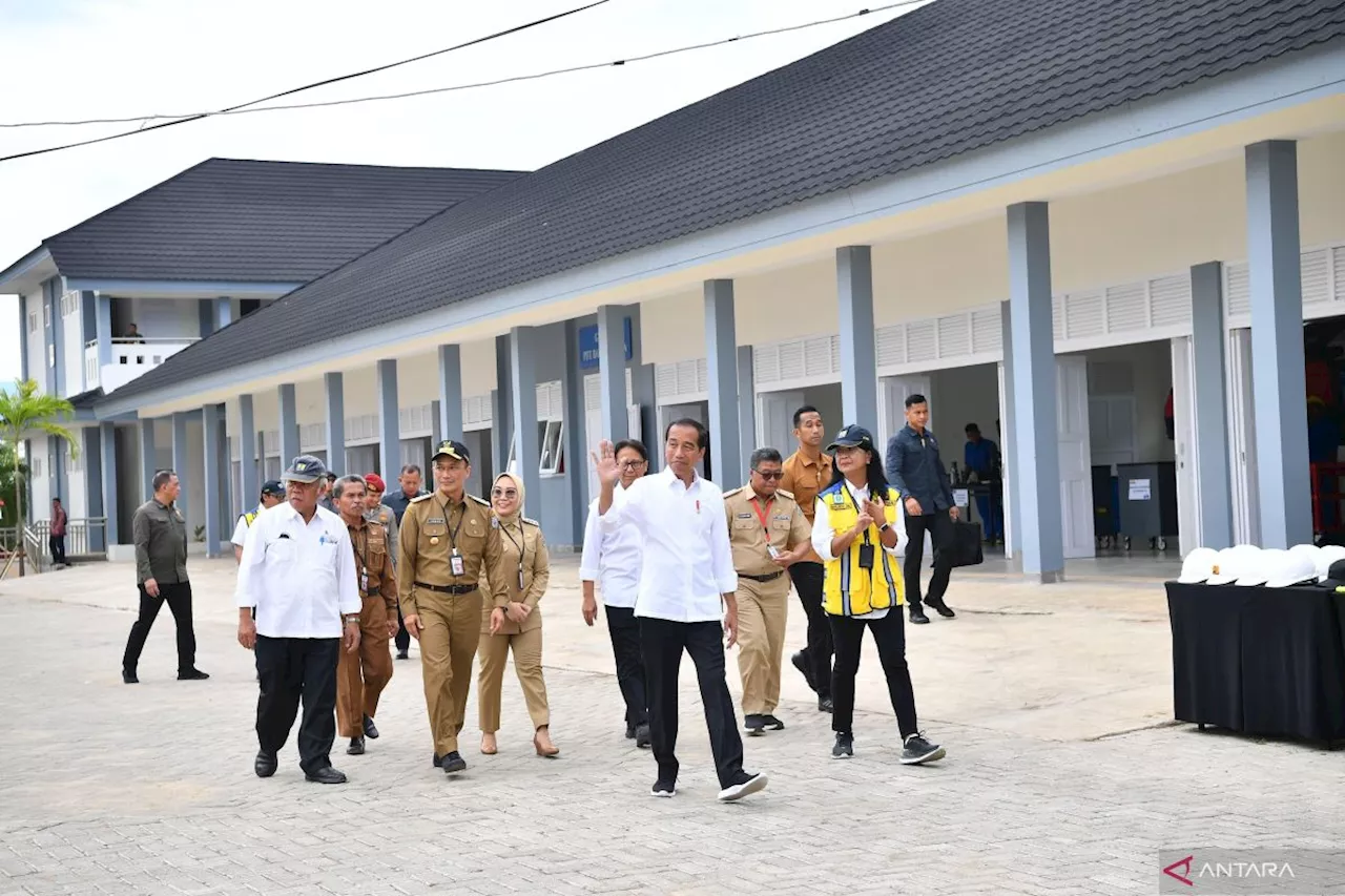 Presiden tinjau fasilitas di SMK 1 Rangas yang terdampak gempa