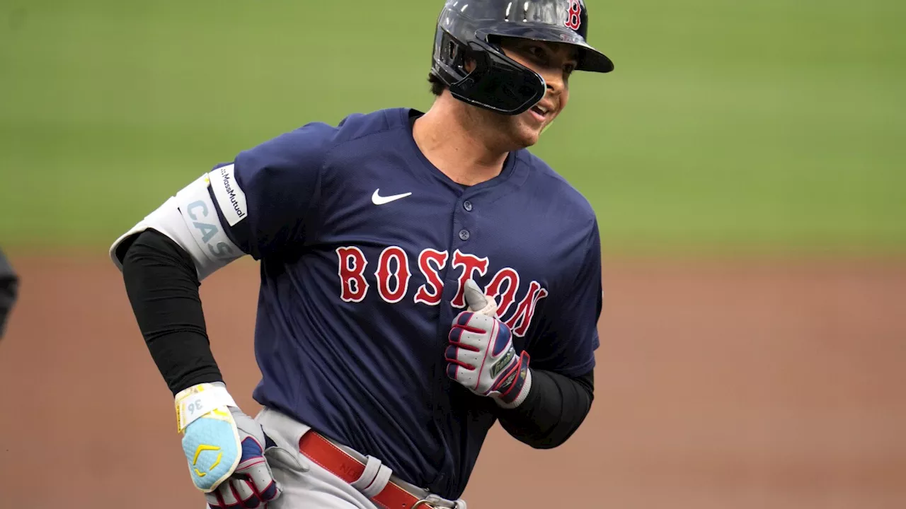 Red Sox 1B Triston Casas out indefinitely with broken rib suffered on hard swing at plate