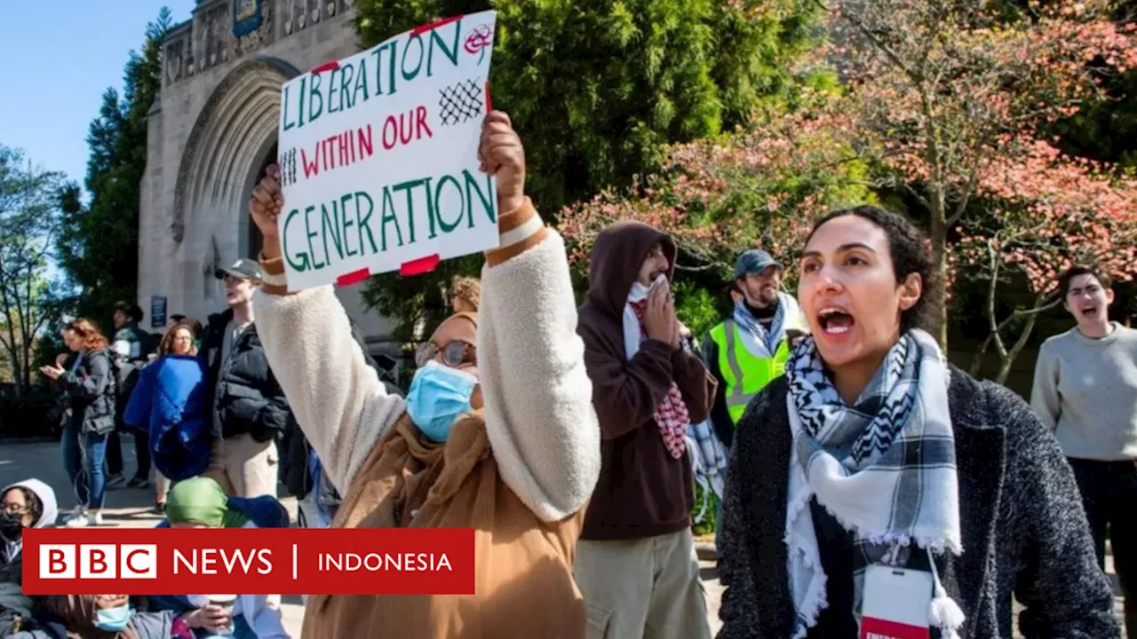 Israel-Gaza: Penangkapan massal di kampus-kampus elit AS, demonstrasi mendukung Palestina meluas