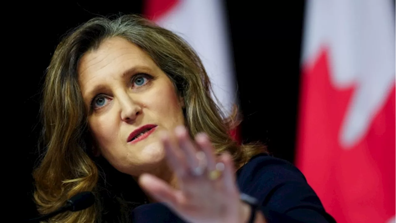 Freeland says $5 billion just a start for Indigenous loan guarantee program