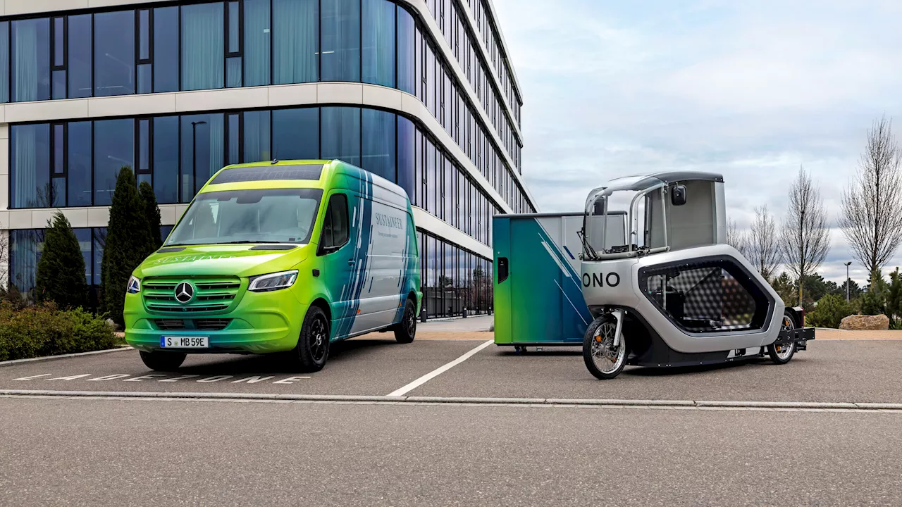 Mercedes-Benz Explores Pairing eSprinter Vans With E-Cargo Bikes For Last-Mile Deliveries