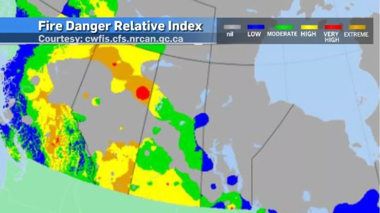 Warm, mild conditions continue, amplifying fire risk in parts of Alberta