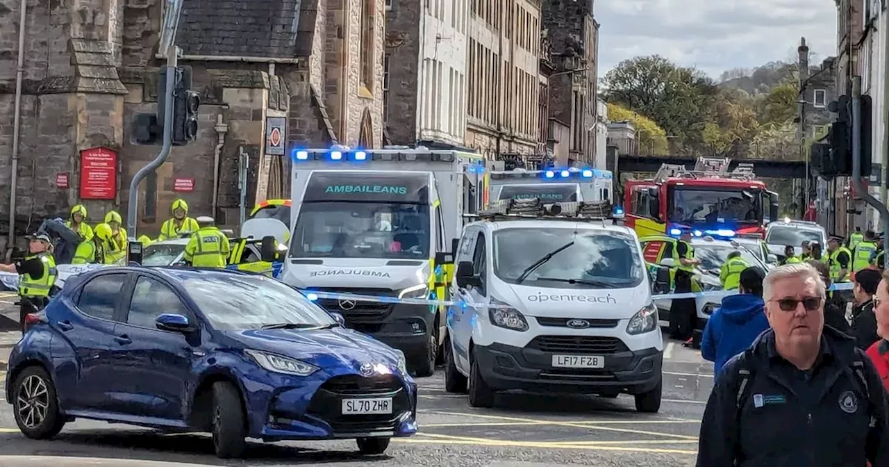 Major police car crash shuts down Perth city centre street