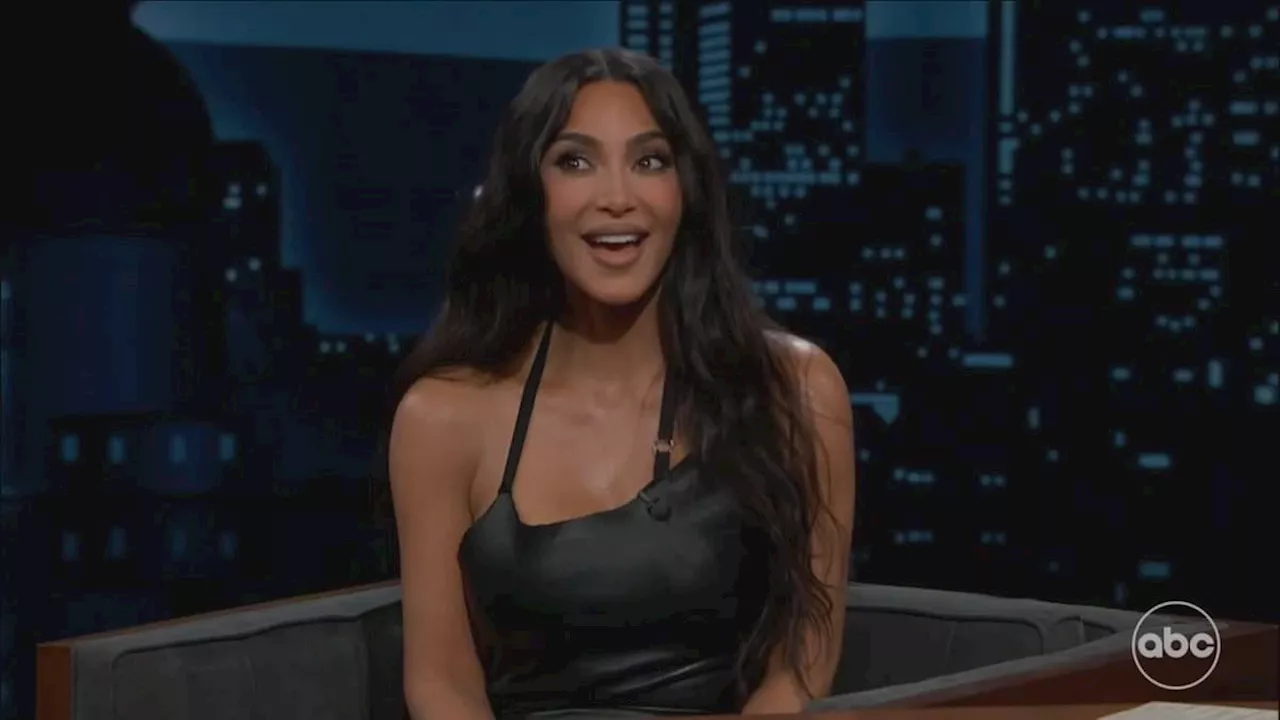 Kim Kardashian reveals she sleeps with her eyes 'partially open' during Jimmy Kimmel Live!...