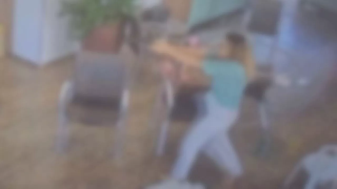 Terrifying moment mother and son kill two people and wound a priest