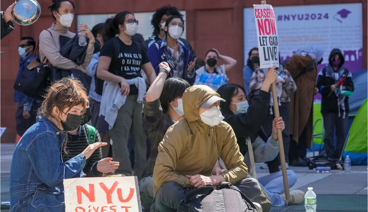 NYU students and faculty arrested at tense pro-Palestinian protests