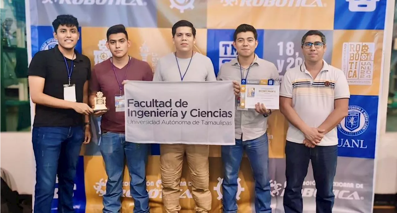 Alumnos de la Universidad Autónoma de Tamaulipas ganan el primer lugar en Torneo Mexicano de Robótica