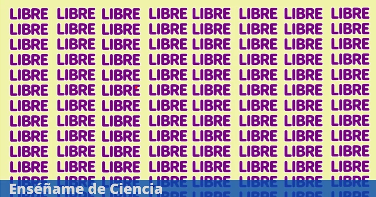 Acertijo visual de 10 segundos EXTREMO: Encuentra la palabra “LIBRO” oculta entre las palabras “LIBRE”, nivel PRO