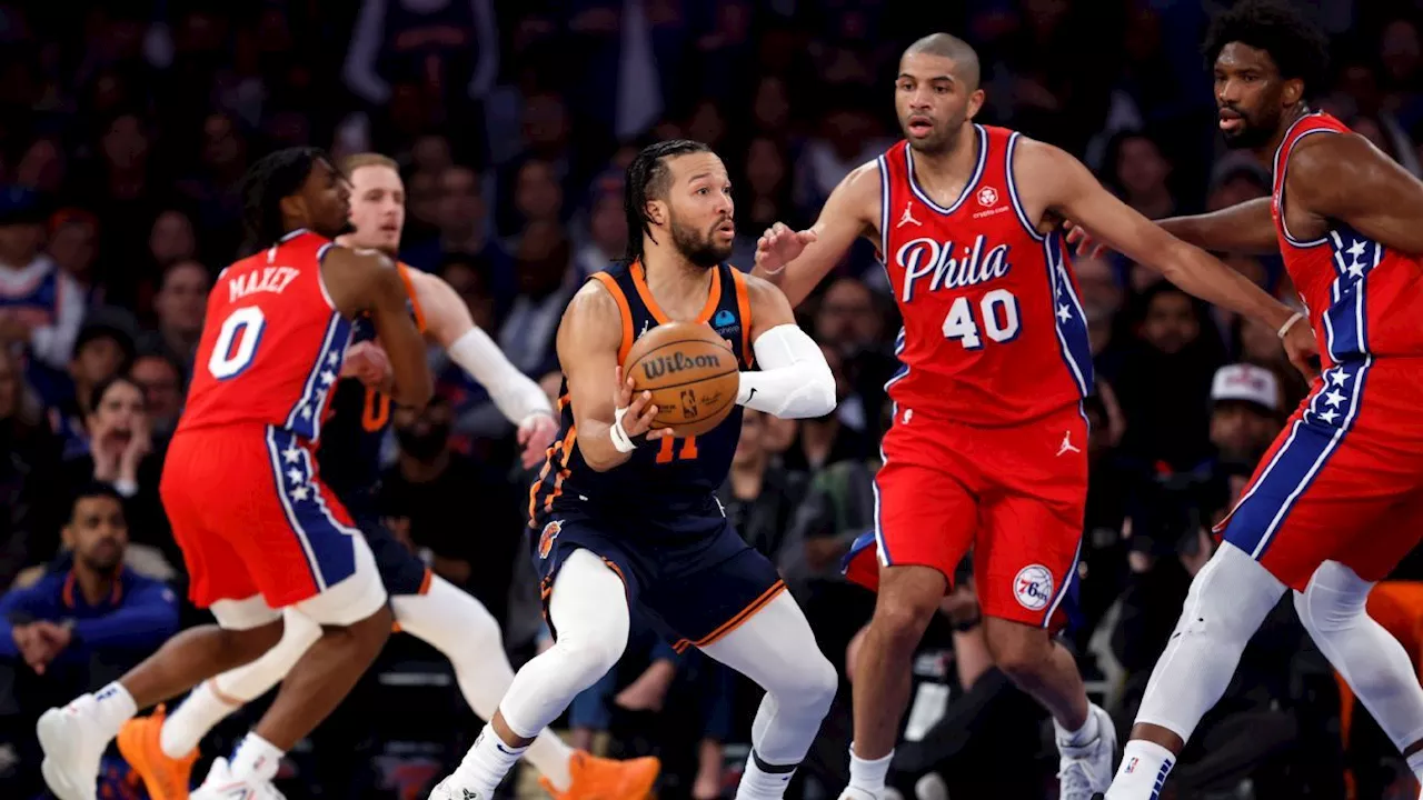 Knicks vencem 76ers em noite apotetótica nos playoffs da NBA