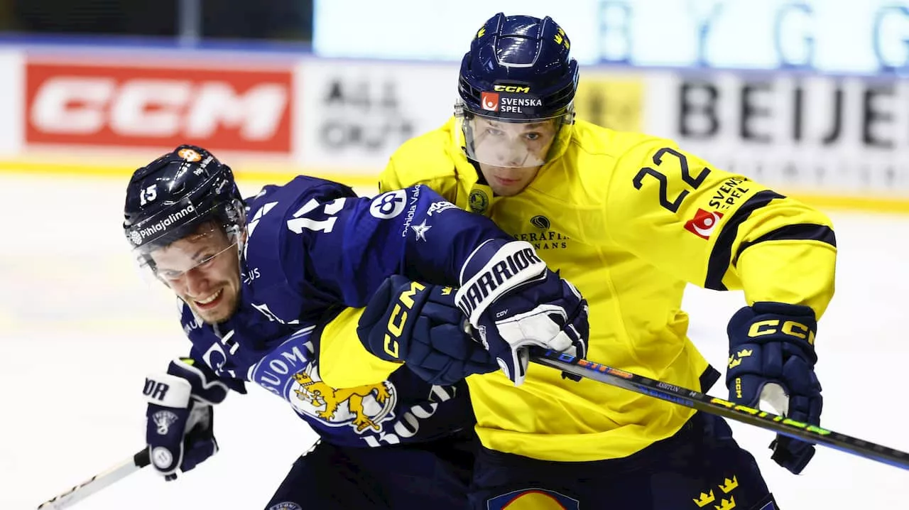 Tre Kronor förlorade mot Finland i VM-genrepet