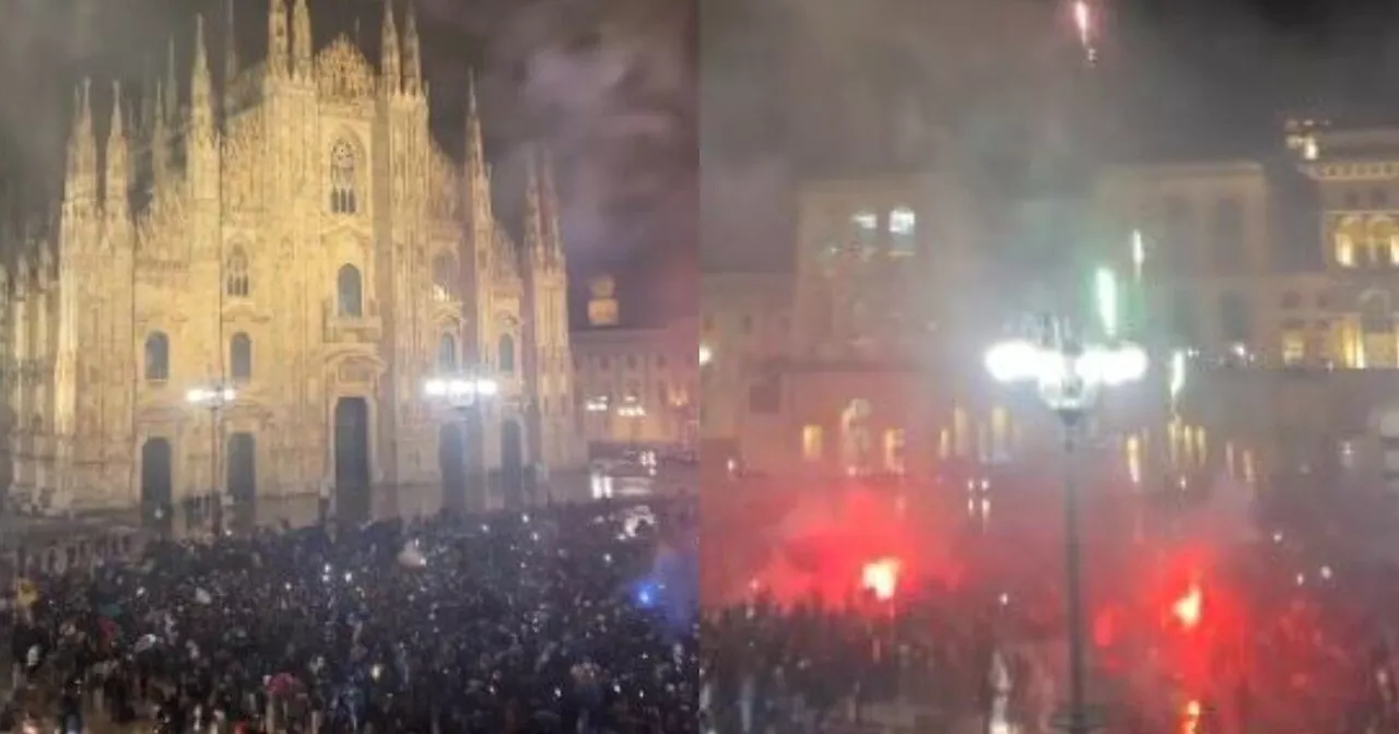 Festa Inter, scudetto e seconda stella: centinaia di tifosi in Duomo